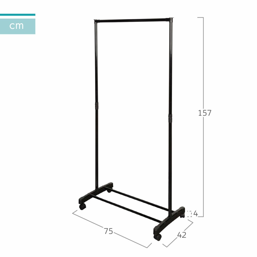 Garderobe Max Home Stahl Kunststoff 75 x 157 x 42 cm (4 Stück)