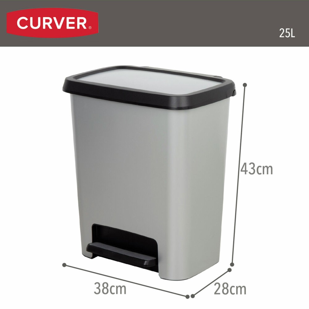 Mülltonne Curver Grau Kunststoff 25 L (5 Stück)