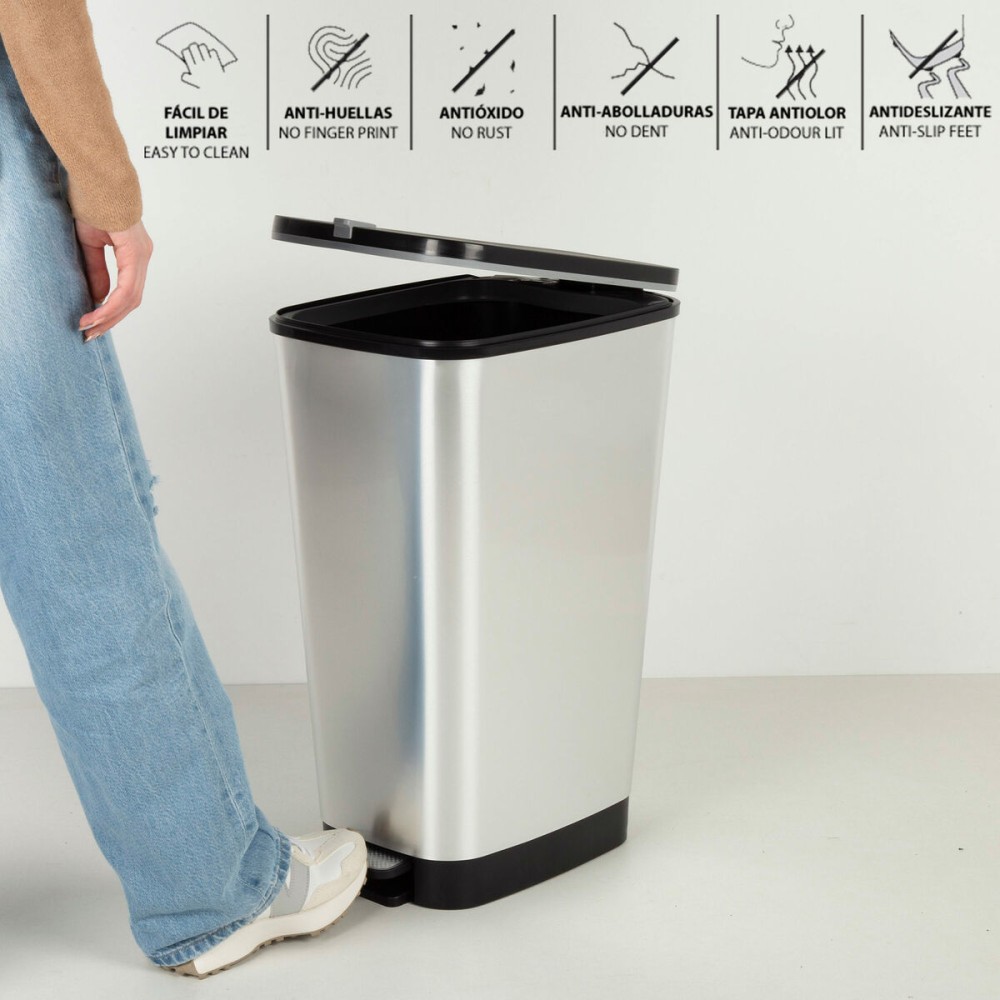 Mülltonne Curver Grau Kunststoff 45 L (3 Stück)
