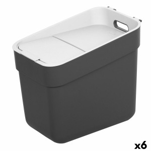 Waste bin Curver Grey Plastic 20 L (6 Units)
