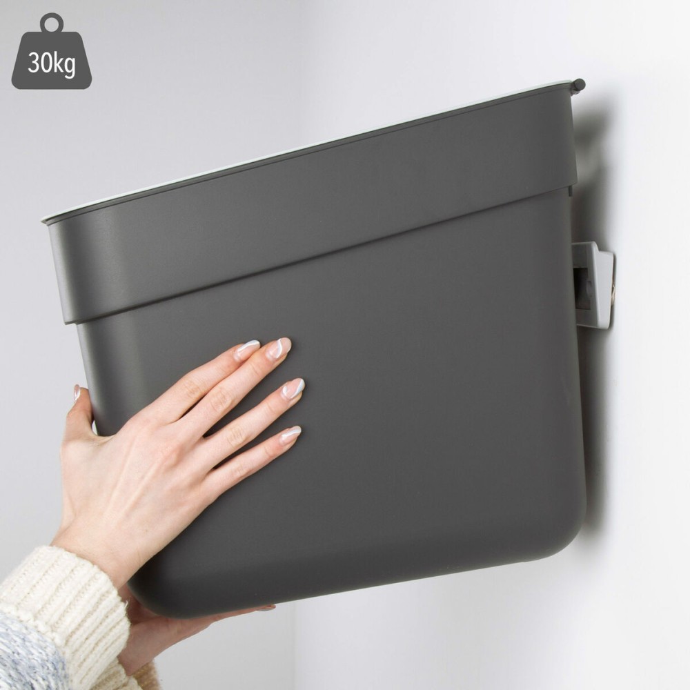 Poubelle Curver Gris Plastique 20 L (6 Unités)