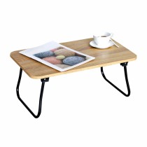 Klapptablett für das Bett Max Home Holz Stahl Melamine 53 x 22 x 30 cm 2 Stück