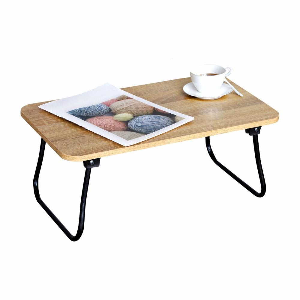 Klapptablett für das Bett Max Home Holz Stahl Melamine 53 x 22 x 30 cm 2 Stück