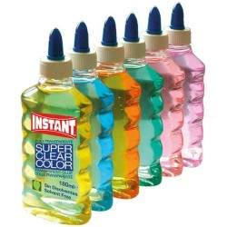 Gel-Kleber Playcolor Instant Bunt Durchsichtig 6 Stücke 180 ml