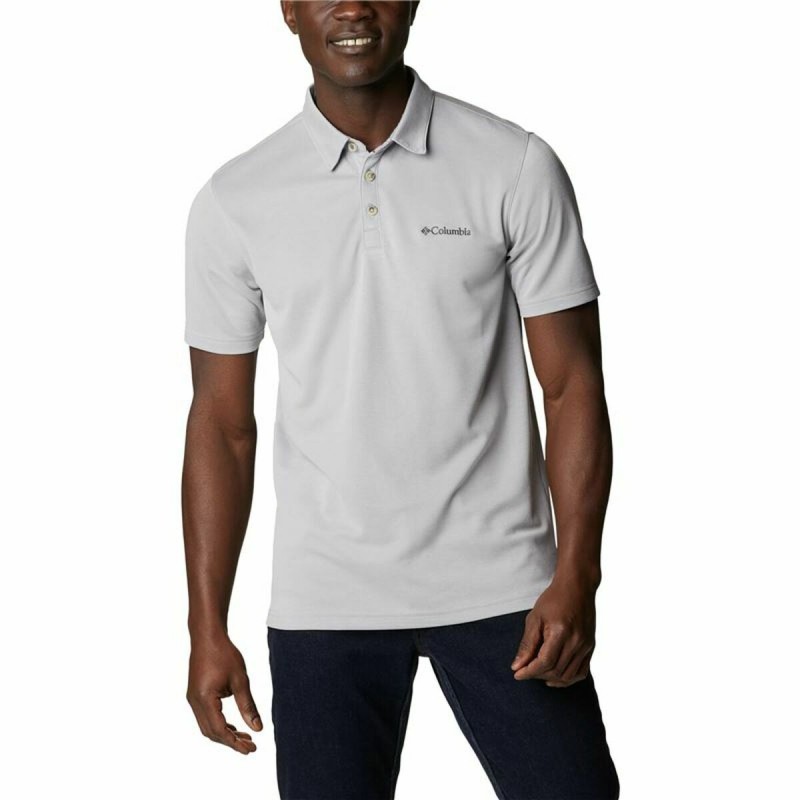 Herren Kurzarm-Poloshirt Columbia Nelson Point™ Grau