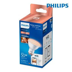 Kaltlicht LED-Glühbirne Philips Wiz Weiß F 4,7 W GU10 345 Lm (2700 K) (2700-6500 K)