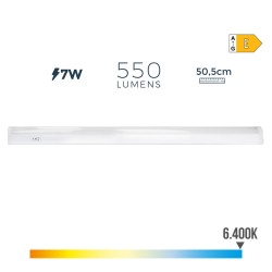 LED Tube EDM 31685 White A E 7 W 600 lm 3,6 x 50,5 x 3 cm 50,5 x 2,2 x 3,5 cm (6500 K) (6400 K)