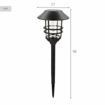 Solar lamp Aktive 17 x 58 x 17 cm (2 Units)
