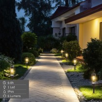 Solar lamp Aktive 6 x 55 x 6 cm (4 Units)