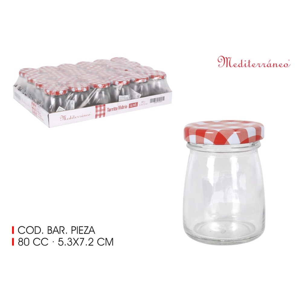 Glass Jar Mediterraneo 80 ml (72 Units)