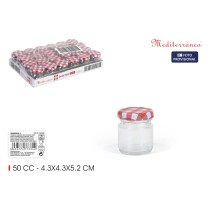 Glass Jar Mediterraneo 50 ml (48 Units)