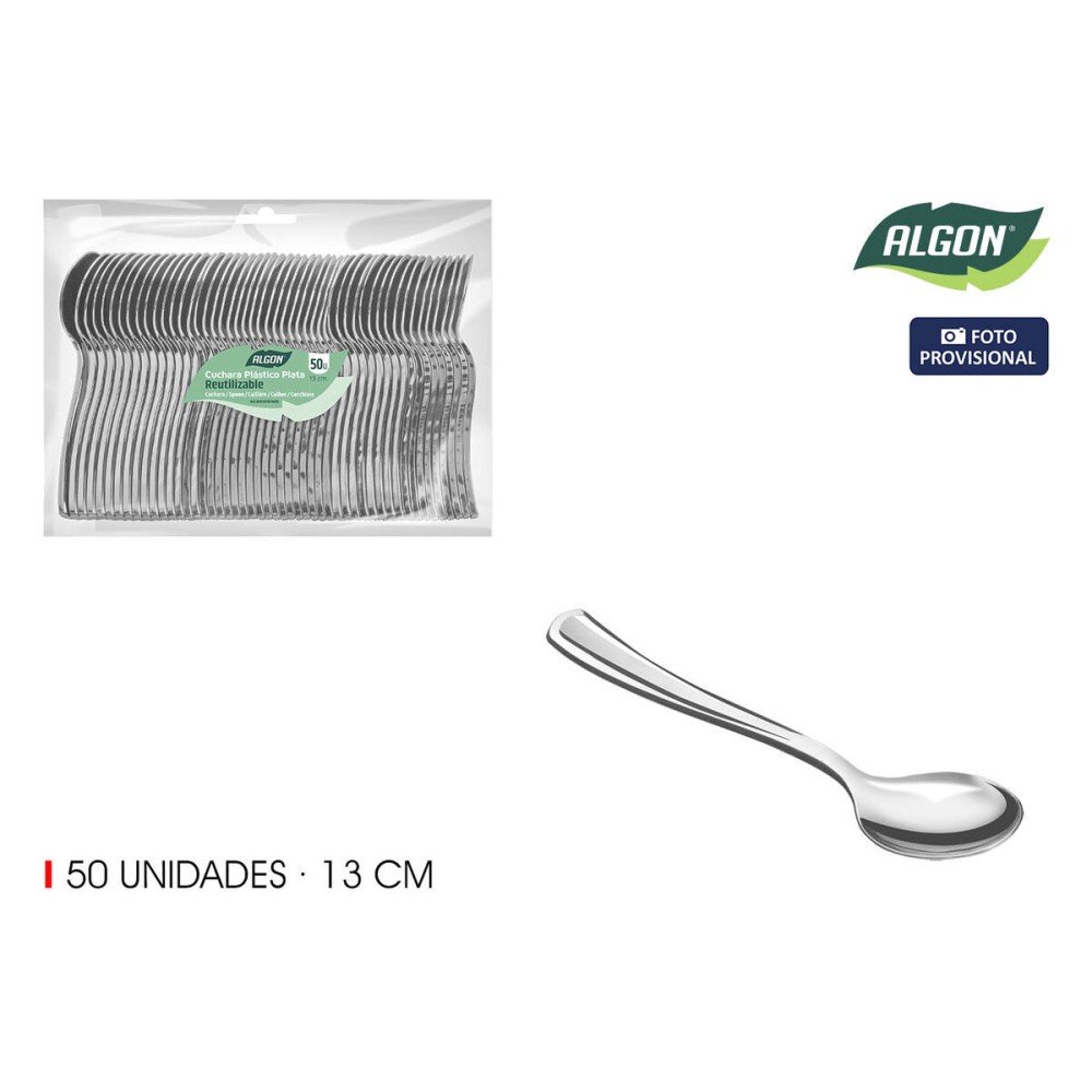 Dessertlöffel Set Algon 13 cm 50 Stücke (18 Stück)