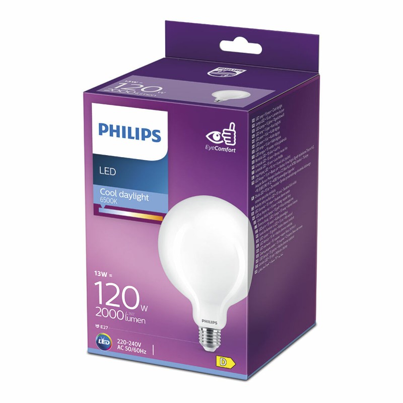 LED lamp Philips D 13 W E27 2000 Lm 12,4 x 17,7 cm (6500 K)