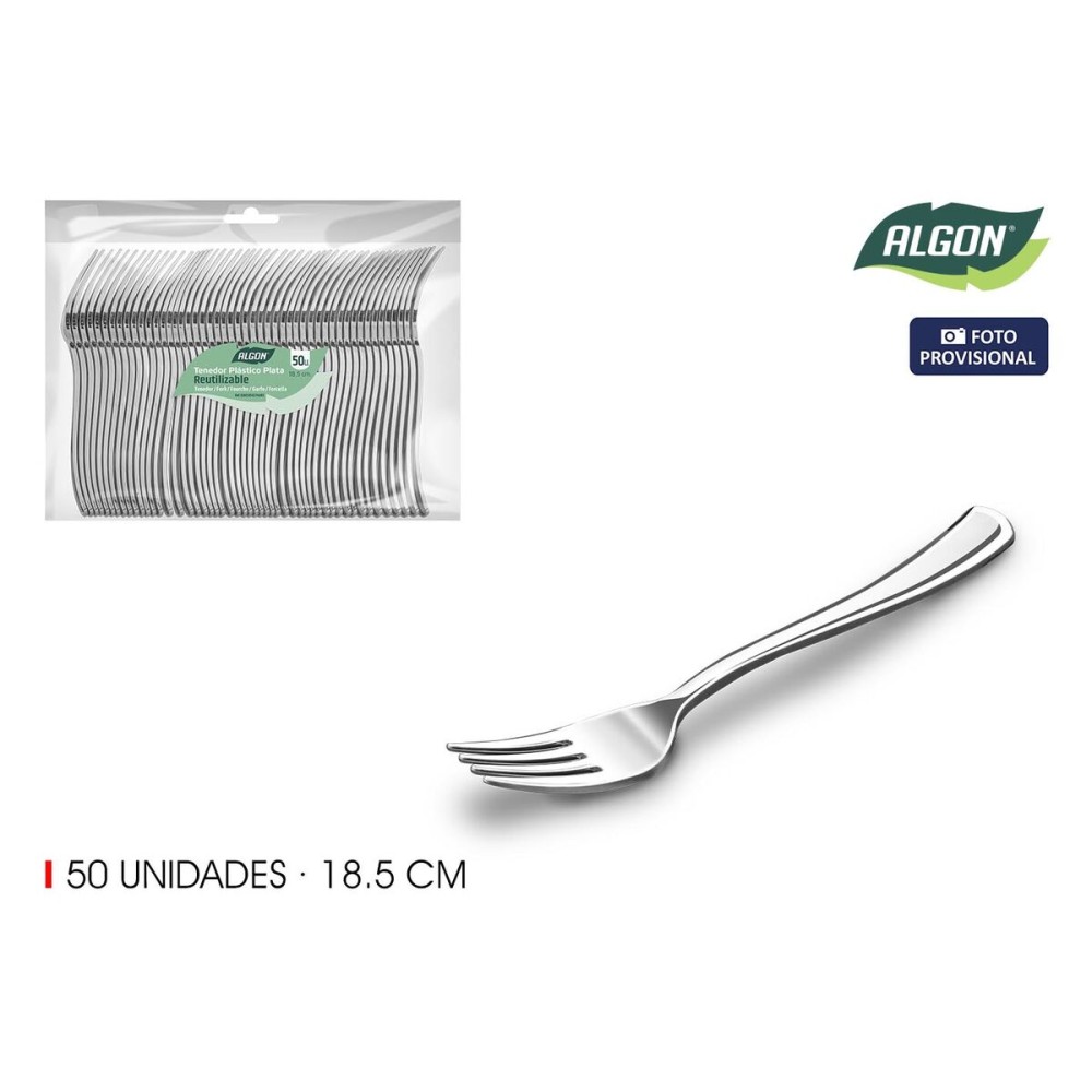 Ensemble de Fourchettes Algon 18,5 cm 50 Pièces (12 Unités)