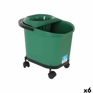 Cleaning bucket Kety Green 16 L 40,5 x 30 x 35 cm (6 Units)