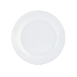 Assiette plate Quid Basic Céramique Blanc (Ø 27 cm) (12 Unités)