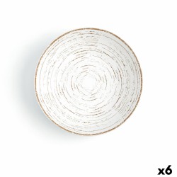 Assiette creuse Ariane Tornado Céramique Bicolore (Ø 21 cm) (6 Unités)