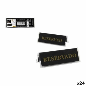 Identifikationsschild My Bar RESERVADO / RESERVED 12 x 4 cm 2 mm 24 Stück