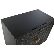 Sideboard Home ESPRIT Black Golden Metal Mango wood 81 x 45 x 75 cm
