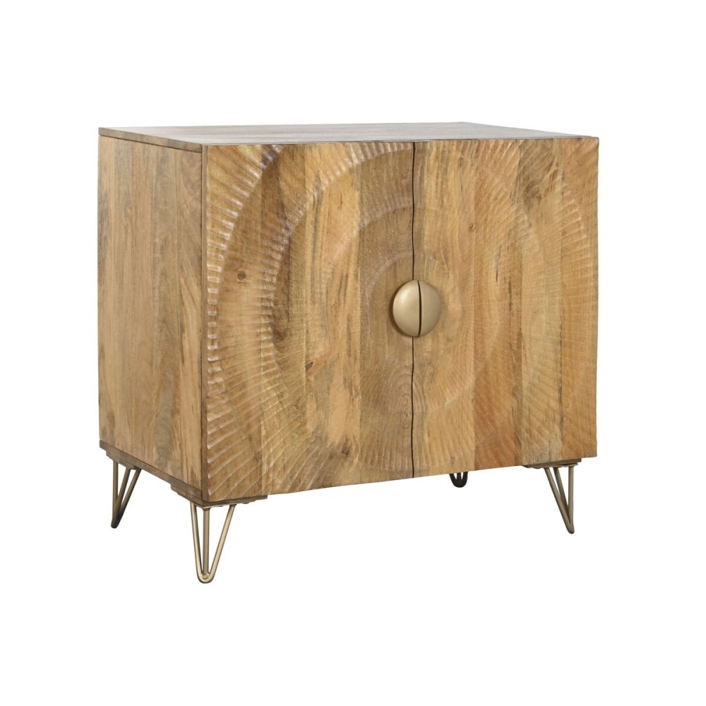 Sideboard Home ESPRIT Golden Natural Metal Mango wood 81 x 45 x 75 cm