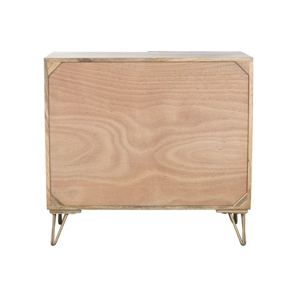 Sideboard Home ESPRIT Golden Natural Metal Mango wood 81 x 45 x 75 cm