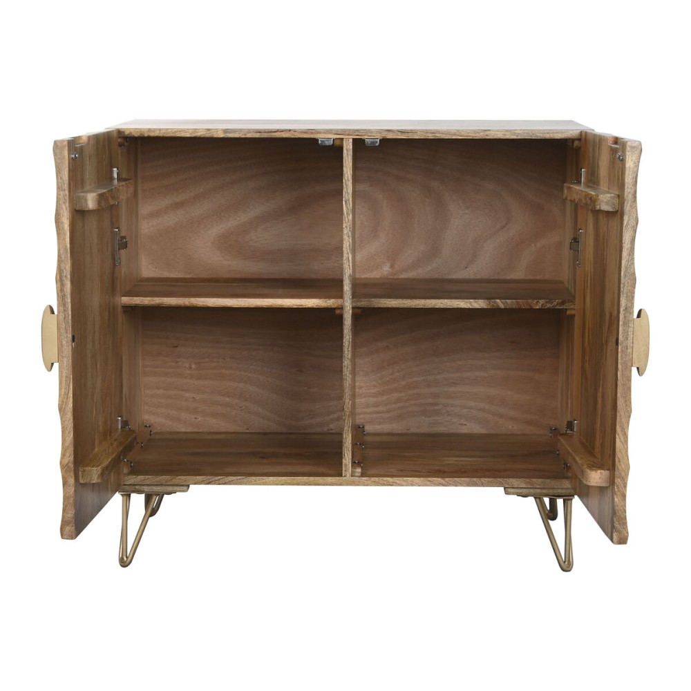 Sideboard Home ESPRIT Golden Natural Metal Mango wood 81 x 45 x 75 cm