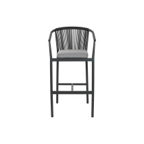 Stool Home ESPRIT Aluminium synthetic rattan 57 x 61 x 108 cm