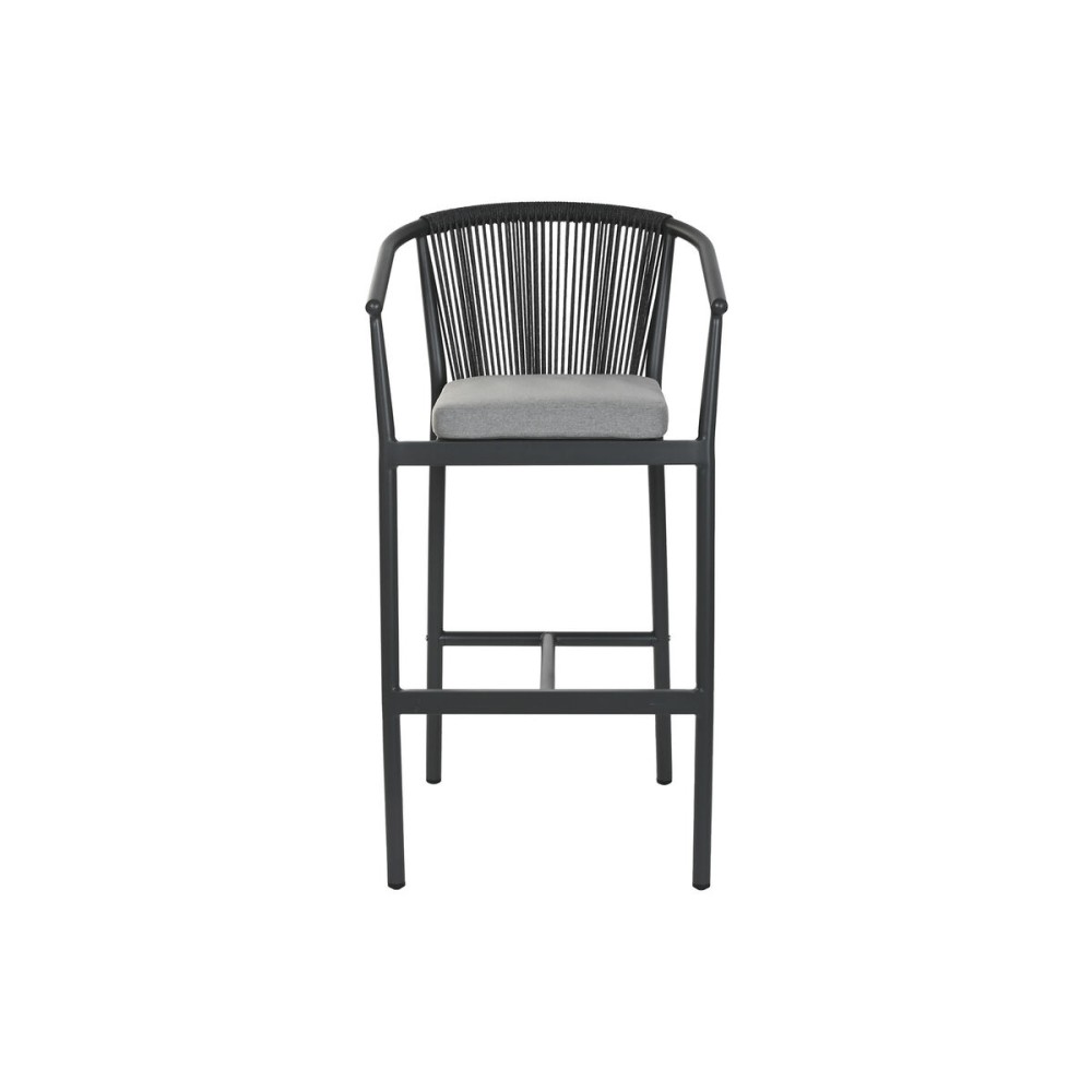 Stool Home ESPRIT Aluminium synthetic rattan 57 x 61 x 108 cm