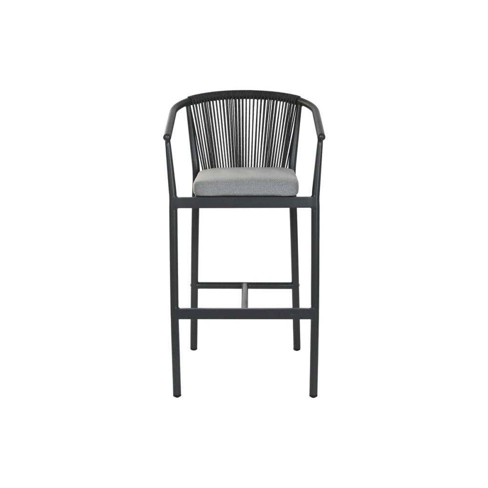Tabouret Home ESPRIT Aluminium rotin synthétique 57 x 61 x 108 cm