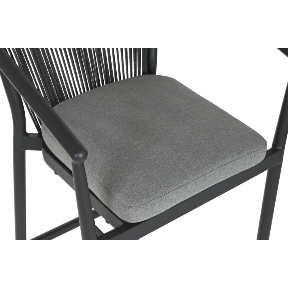 Tabouret Home ESPRIT Aluminium rotin synthétique 57 x 61 x 108 cm
