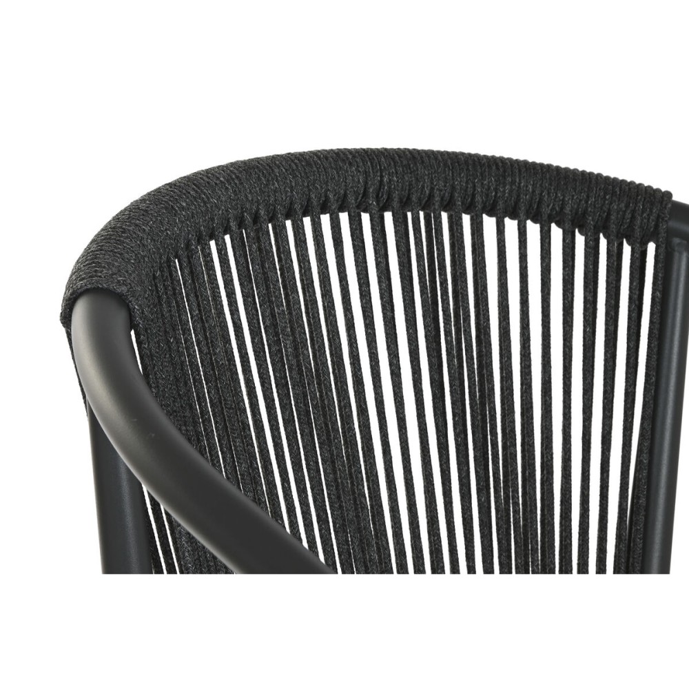 Stool Home ESPRIT Aluminium synthetic rattan 57 x 61 x 108 cm