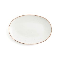 Plat à Gratin Ariane Terra Oblongue Céramique Beige (Ø 32 cm) (6 Unités)