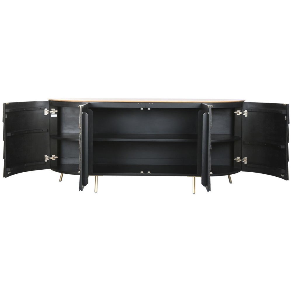 Buffet Home ESPRIT Doré Laiton Bois de manguier 197 x 46 x 85 cm