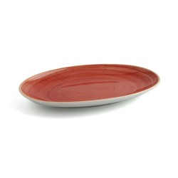 Kochschüssel Ariane Terra Oval aus Keramik Rot (Ø 32 cm) (6 Stück)