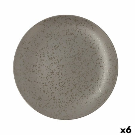 Flat plate Ariane Oxide Ceramic Grey (Ø 31 cm) (6 Units)