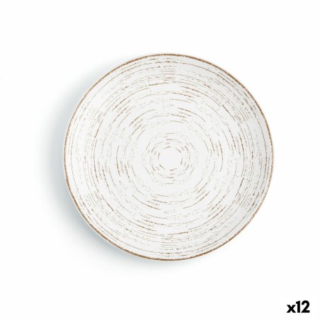 Assiette plate Ariane Tornado Céramique Bicolore (Ø 18 cm) (12 Unités)