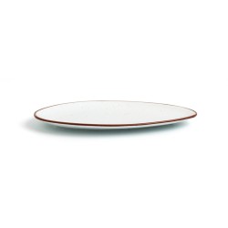 Assiette plate Ariane Terra Triangulaire Céramique Beige (Ø 29 cm) (6 Unités)