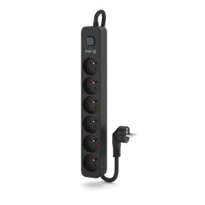 Multiprise 6 Prises avec Interrupteur Kerg M02519 (1,5 m)