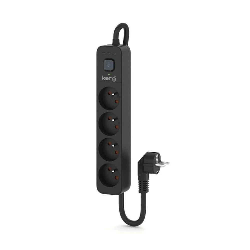 Rallonge 4 prises Schuko avec interrupteur Kerg M02513 (1,5 m)