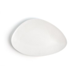 Assiette plate Ariane Antracita Triangulaire Céramique Blanc (Ø 29 cm) (6 Unités)