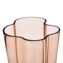 Vase Braun Kristall 15,5 x 15 x 30 cm