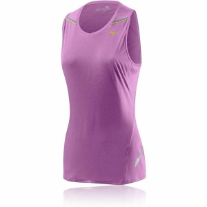 Women's Sleeveless T-shirt Mizuno Dlcooltouchsleevele Purple