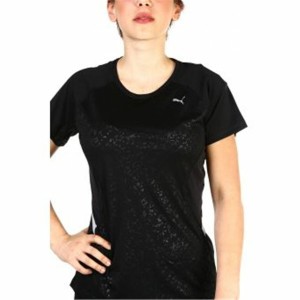 Damen Kurzarm-T-Shirt Puma Graphic Tee Schwarz