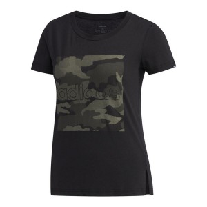 T-shirt à manches courtes femme Adidas Boxed Como Graphic Noir