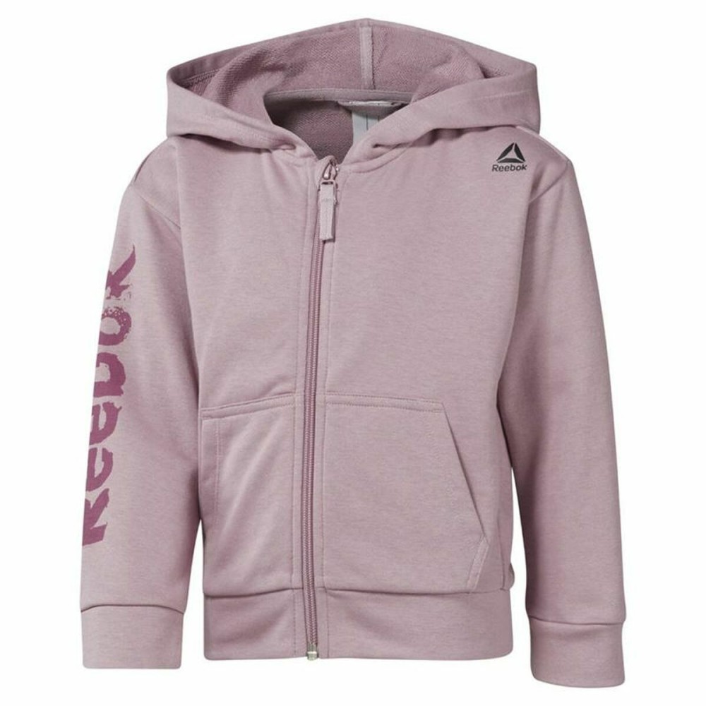 Men's Sports Jacket Reebok Essentials Fullzip Lilac Hood