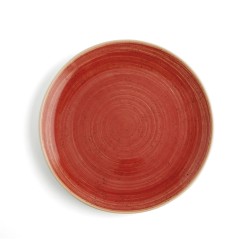 Flat plate Ariane Terra Ceramic Red (Ø 31 cm) (6 Units)