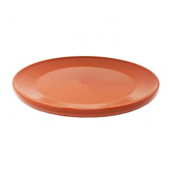 Serving Platter Raimundo Barro Profesional Brown Baked clay Ø 30 cm (6 Units)