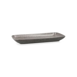 Serving Platter Ariane Oxide Ceramic Grey (28 x 14 cm) (6 Units)