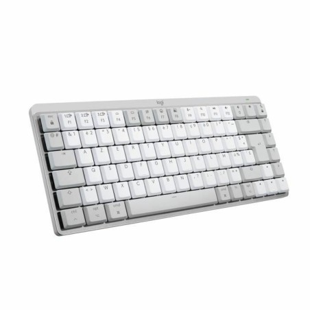 Clavier sans fil Logitech MX Mini Mechanical for Mac Blanc Blanc/Gris Français AZERTY