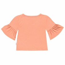 Kurzarm-T-Shirt für Kinder Converse Ruffle Lachsfarben
